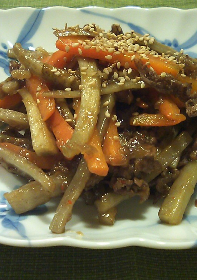 ごぼうと牛肉の簡単うま煮-レシピのメイン写真