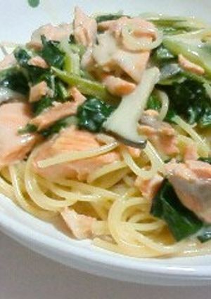 鮭のみそクリームパスタ-レシピのメイン写真
