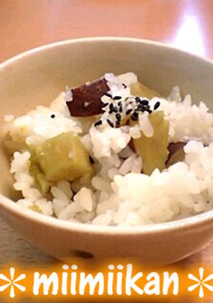 簡単シンプルなさつまいもの炊き込みご飯☆-レシピのメイン写真