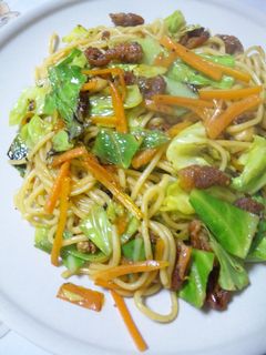 鶏皮☆塩醤油焼きそば-レシピのメイン写真