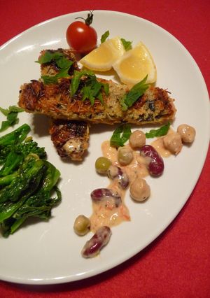 鰯ハリセンボンと春を呼ぶ花・・アジアン風-レシピのメイン写真