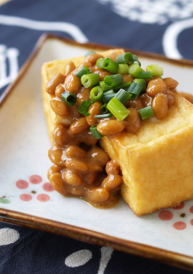 厚揚げの味噌納豆がけ-レシピのメイン写真