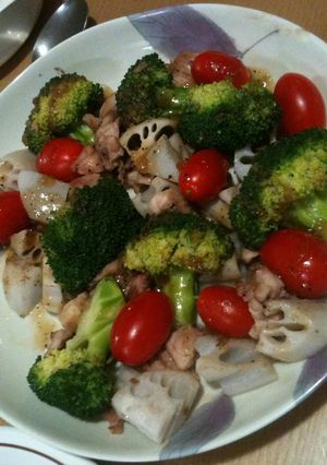 余った鶏肉と根菜のサラダ-レシピのメイン写真