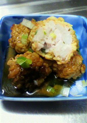 れんこん包み★黒酢あん-レシピのメイン写真