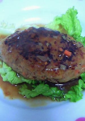 超ヘルシー☆ゴボウと豆腐の和風ハンバーグ-レシピのメイン写真