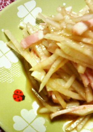 ✿大根とベーコンの❀サラダ✿柚子胡椒風味-レシピのメイン写真