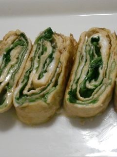 カマンベールチーズとほうれん草の厚焼き卵-レシピのメイン写真