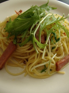 焼豚と水菜のパスタ-レシピのメイン写真