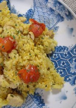 簡単！困ったときのチキンカレーピラフ-レシピのメイン写真