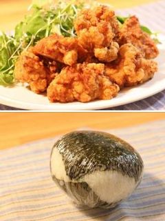 カリッカリなから揚げinドデカおにぎり-レシピのメイン写真