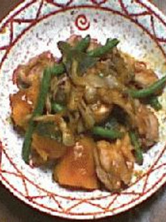 かぼちゃと揚げ鶏の煮物-レシピのメイン写真
