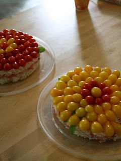 簡単!ケーキの様な花ちらし寿司-レシピのメイン写真