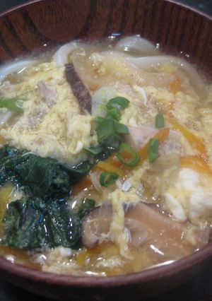 はなまるアレンジの　「とろ玉うどん」-レシピのメイン写真