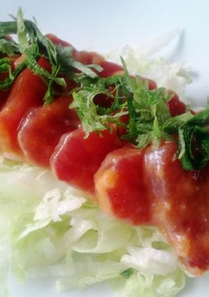 韓国風カツオのコチュジャン漬け-レシピのメイン写真