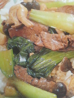 チンゲン菜と牛肉の簡単あんかけ丼♪-レシピのメイン写真