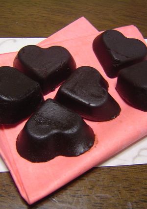 バレンタインに♪ハート型のチョコういろう-レシピのメイン写真