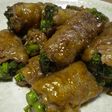 菜の花の牛肉巻き 熟味酢ソース