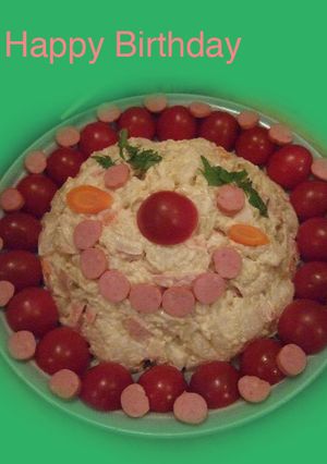 ポテトサラダde記念日ケーキ-レシピのメイン写真