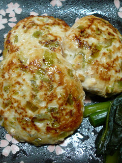 野沢菜漬けの鶏肉ハンバーグ風-レシピのメイン写真