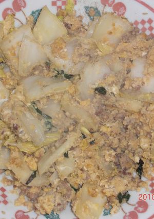 節約☆中華風☆白菜卵おからの肉炒め-レシピのメイン写真