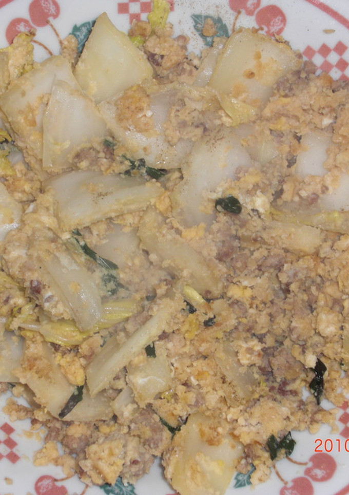 節約☆中華風☆白菜卵おからの肉炒め-レシピのメイン写真