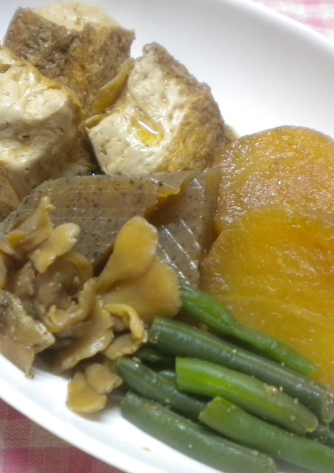 圧力鍋（大根と厚揚げ&蒟蒻煮）-レシピのメイン写真