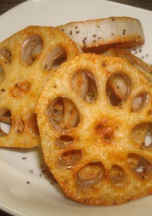 オリーブオイルで揚げ焼きレンコン-レシピのメイン写真