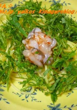 たこの塩辛☆和風パスタ-レシピのメイン写真