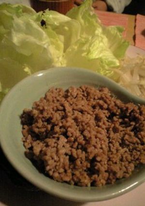 お酢でさっぱり！ひき肉のレタス包み-レシピのメイン写真