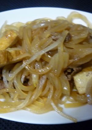 牛肉と厚揚げと春雨(マロニー)の炒め煮-レシピのメイン写真