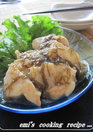 簡単♬♪チキンソテーのもずく和え-レシピのメイン写真