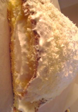 バレンタイン:ホワイトチョコロールケーキ-レシピのメイン写真
