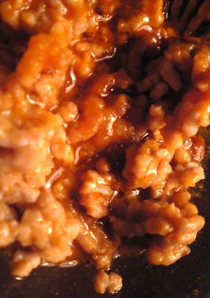 簡単：レンジ：豚挽肉のコチュジャンそぼろ-レシピのメイン写真