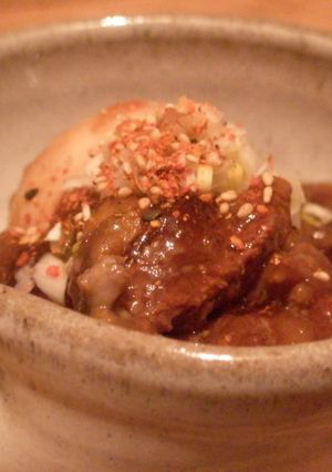 牛すじ＋ゆでたまごの、つやつや煮-レシピのメイン写真