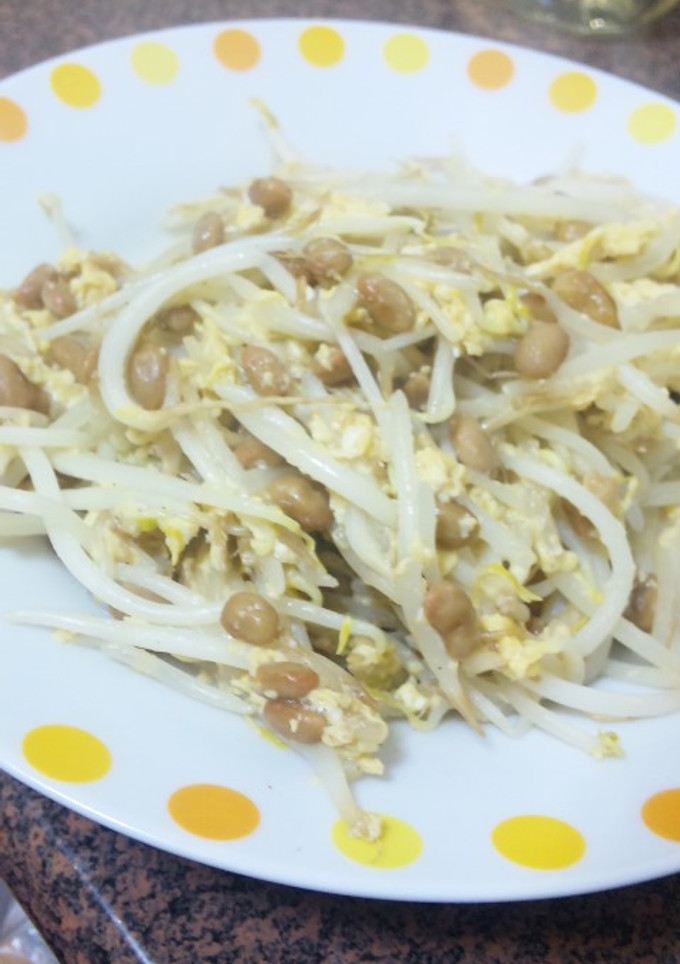 ☆激安簡単!!もやし納豆の卵炒め☆-レシピのメイン写真