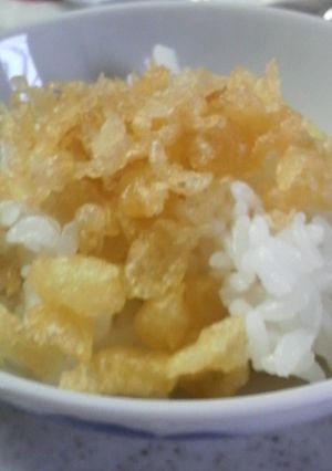 簡単！超手抜き(笑)あげ玉ご飯-レシピのメイン写真