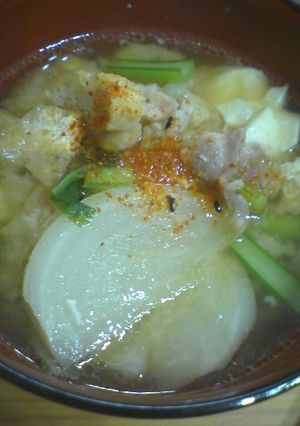 カブと豚肉のみそ汁-レシピのメイン写真