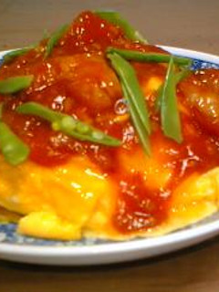 夕べの残りで☆とろ~りエビチリ天津丼-レシピのメイン写真