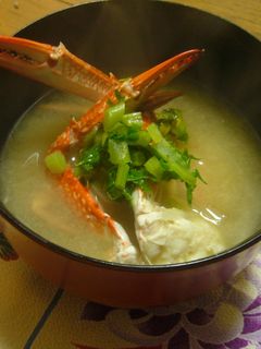 ワタリガニのお味噌汁-レシピのメイン写真