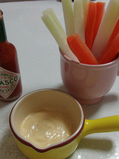 タバスコディップde野菜スティック-レシピのメイン写真