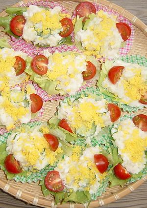 パッと目を引く☆綺麗なポテトサラダ-レシピのメイン写真