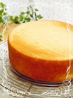 しっとりふわふわスポンジケーキ(共立て)-レシピのメイン写真