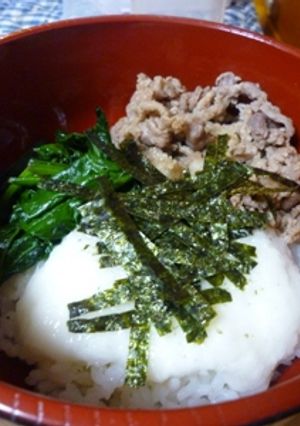 豚とろろ丼-レシピのメイン写真