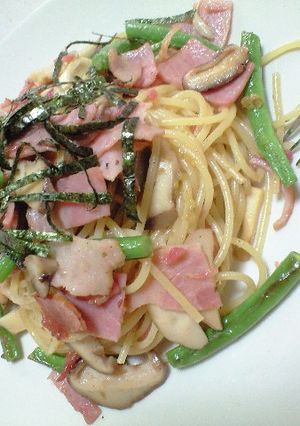 美味しい発見☆梅と柚子胡椒のパスタ♪-レシピのメイン写真