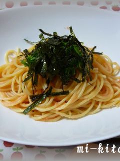 超簡単!和えるだけたらこスパ-レシピのメイン写真