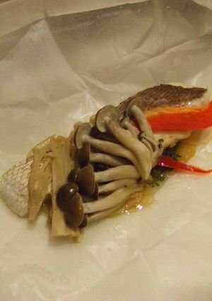 ＊大葉香る＊　鯛の紙包み蒸し-レシピのメイン写真