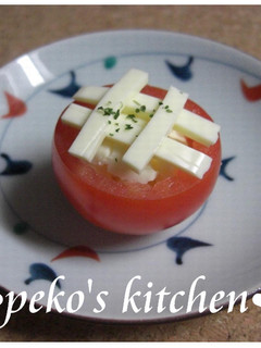 お弁当のおかず❀簡単プチトマトinチーズ-レシピのメイン写真