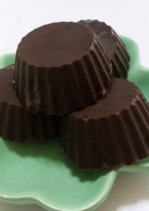 バレンタイン☆噛むととろける2層チョコ-レシピのメイン写真