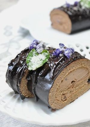 バレンタインに＊すみれのチョコロール-レシピのメイン写真