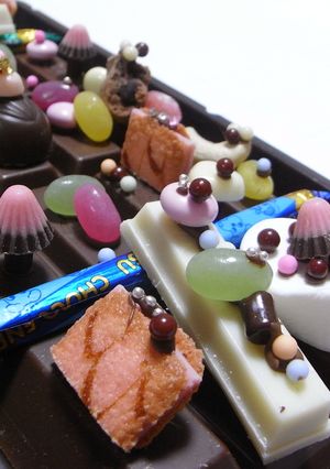 デコラティブな特大ガーナチョコ　-レシピのメイン写真